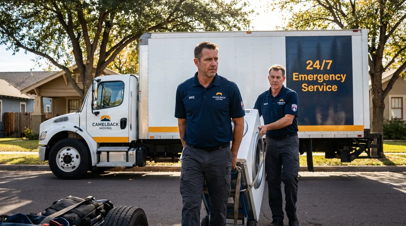CamelBack Moving crew loading furniture in Estancia, NM